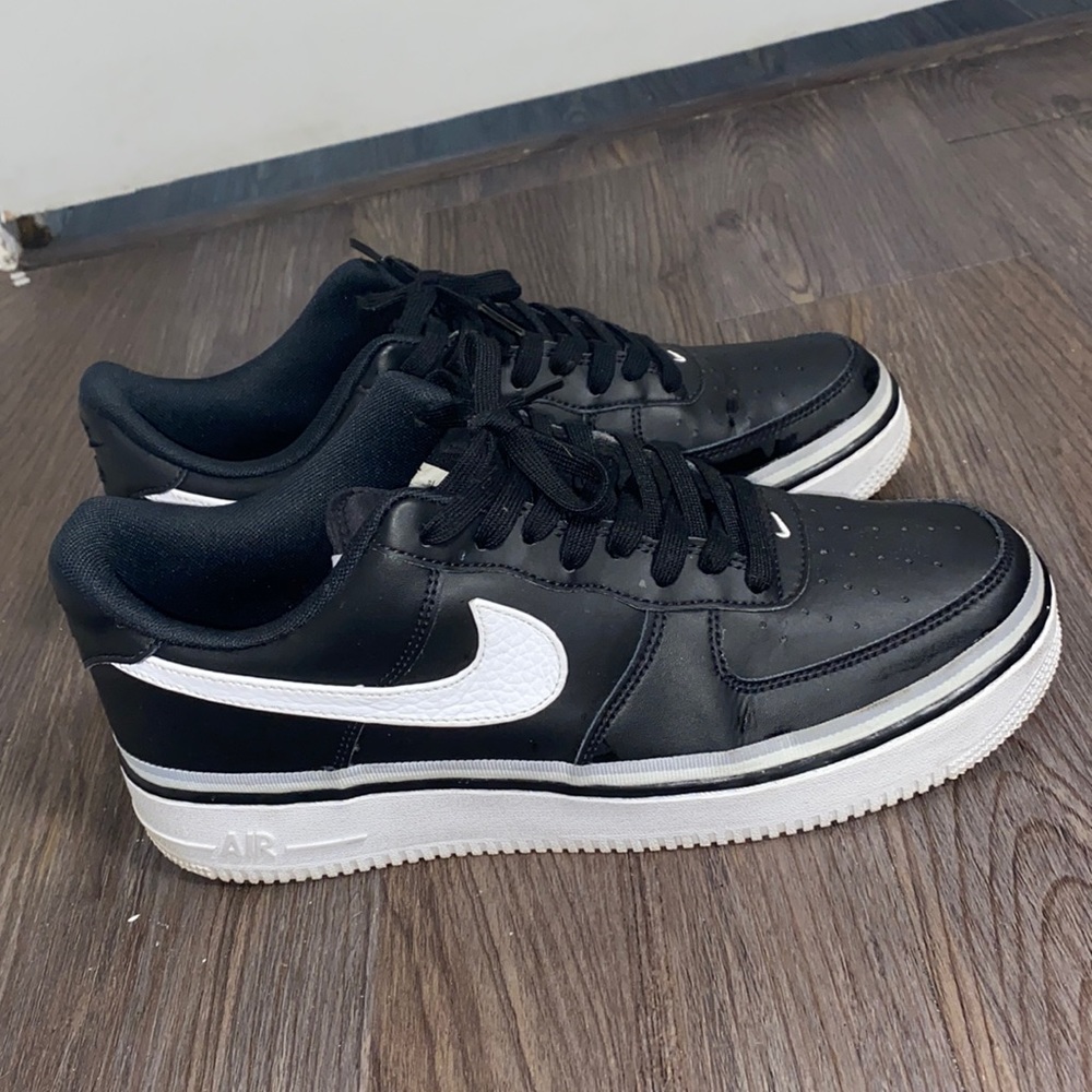 Black and white Air Force ones size 10.5 men’s